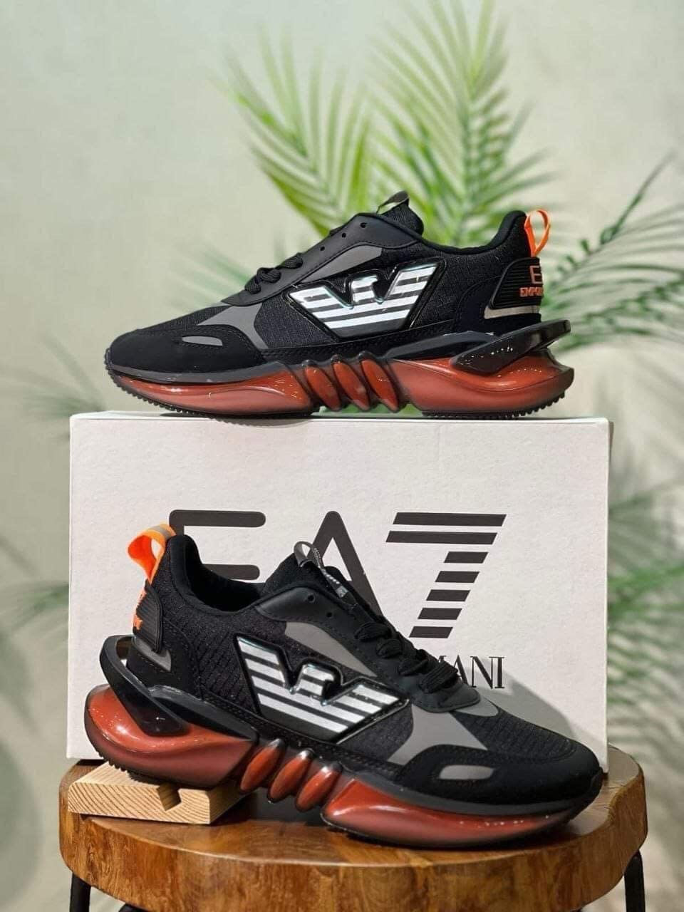 Adidasi Emporio Armani EA7 - Lux cu Talpă Futuristă și Stil Emblematic