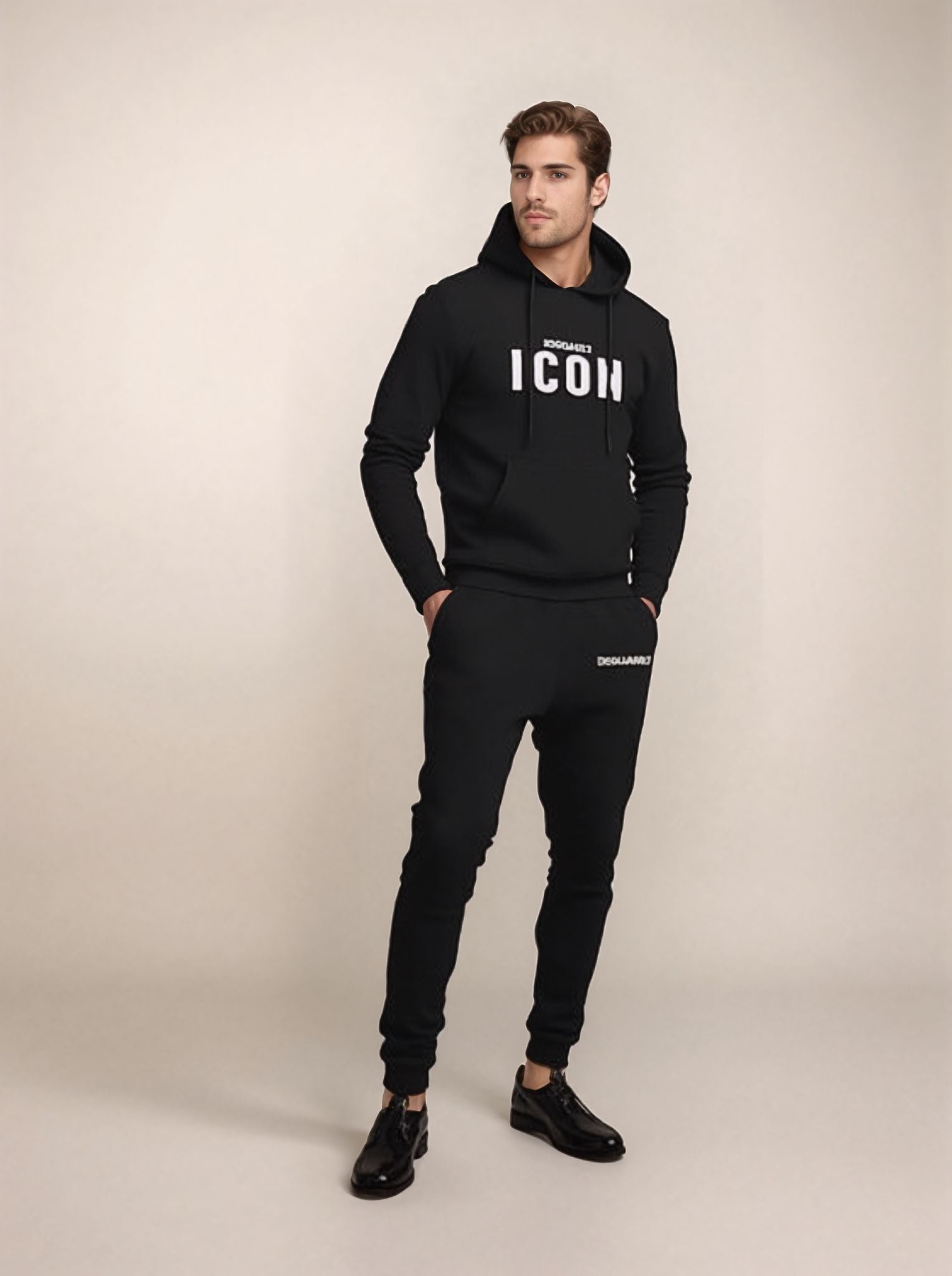 Trening Icon Negru – Simplitate Modernă și Stil Urban