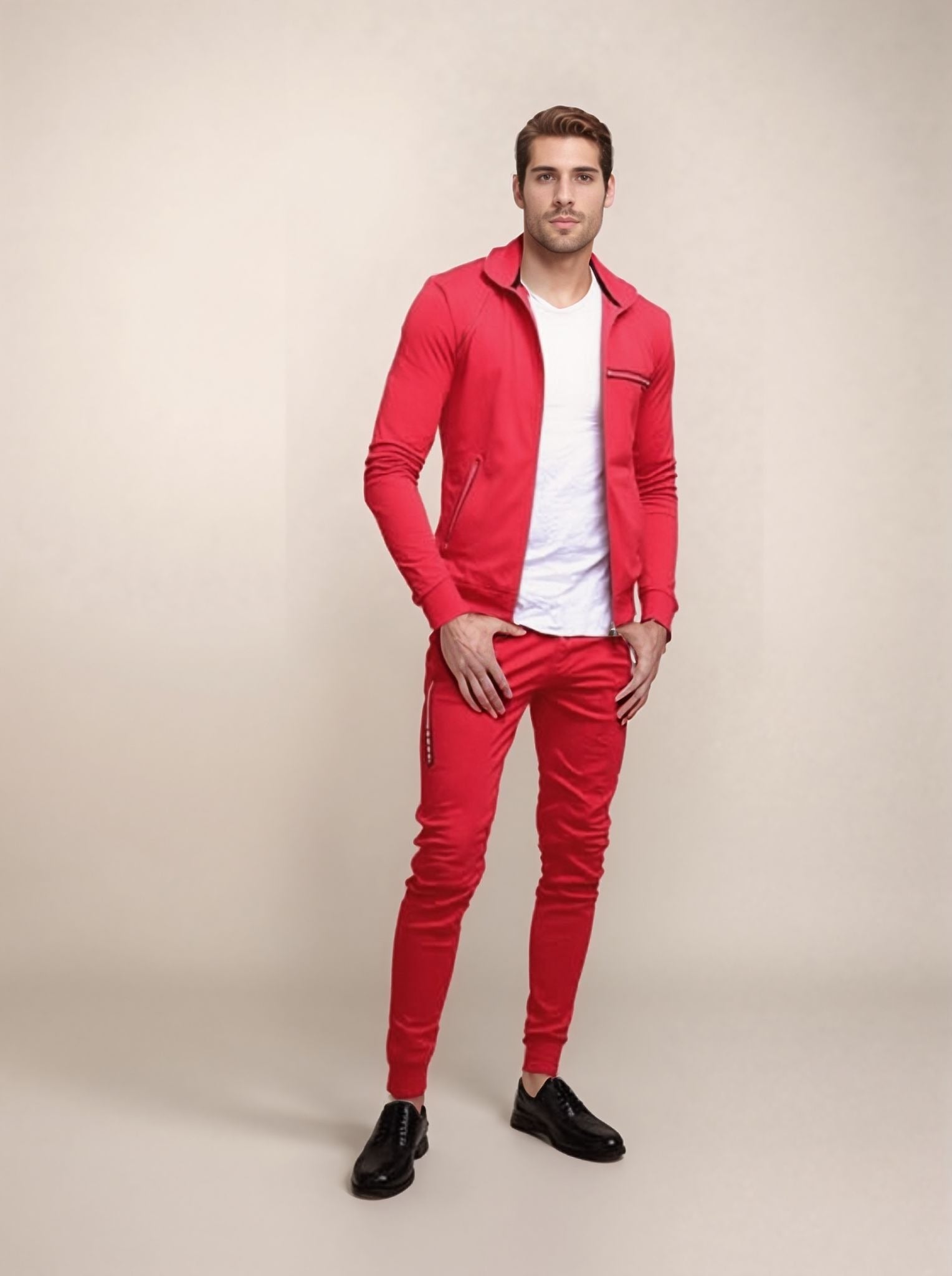 Trening Prada Roșu – Stil Premium și Atitudine Îndrăzneață